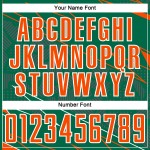 Lines Sublimation Jersey Custom Sports Orange-White Green Soccer Uniform Kelly