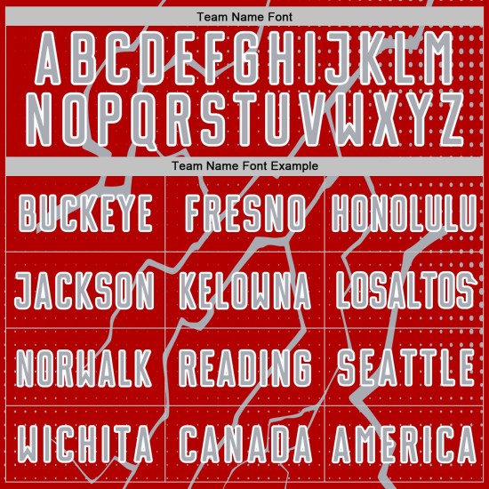 Lightning Soccer Sports Jersey Sublimation Gray-White Custom Red Uniform