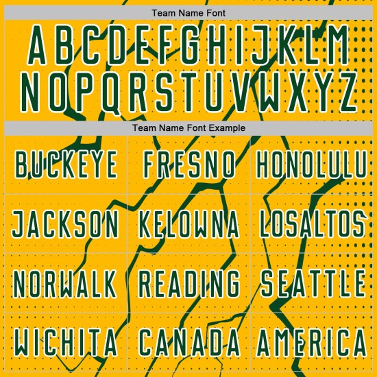 Custom Sublimation Green-White Sports Soccer Gold Lightning Uniform Jersey Custom Sublimation Green-White Sports Soccer Gold Lightning Uniform Jersey