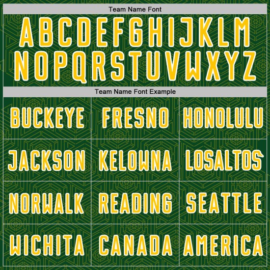 Jersey Sublimation Shape Uniform Custom Green Geometric Soccer Yellow-White Sports