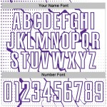 Uniform Sublimation White Purple Custom Sports Soccer Jersey Lightning