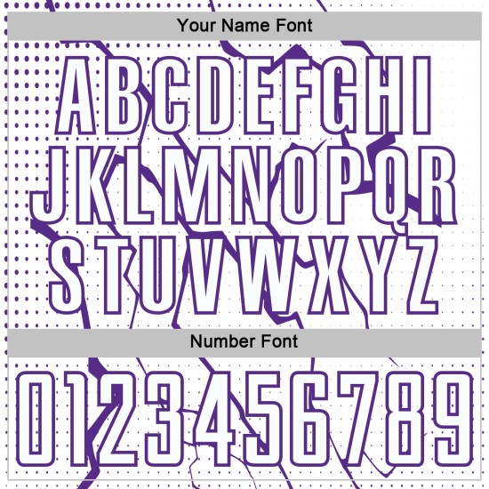 Uniform Sublimation White Purple Custom Sports Soccer Jersey Lightning