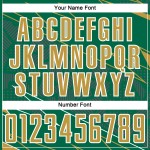 Soccer Sublimation Gold-White Lines Uniform Sports Green Custom Kelly Jersey Old